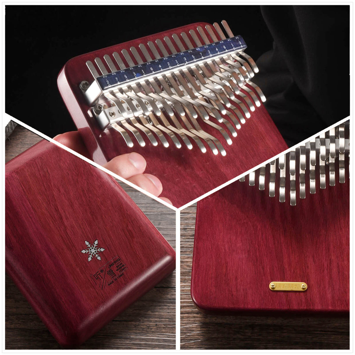 Chromatic kalimba. Sound Test.  Seeds 34 keys. LingTing 34 keys