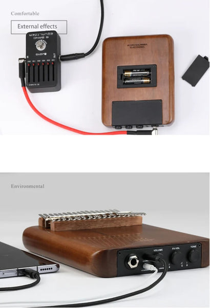 Hluru EQ Kalimba 17 21 Key Electric Thumb Piano Smart Effector Kalimba Christmas Music Gifts Shakala Musical Instrument