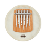 Hluru 9-Key Sheepskin Drum Kalimba | Round Mbira Thumb Piano