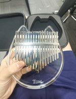 Acrylic Cat Bear Kalimba with Protective Case