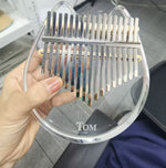 Acrylic Cat Bear Kalimba with Protective Case