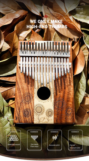 Hluru 17 Key Kalimba Sunflower | C major