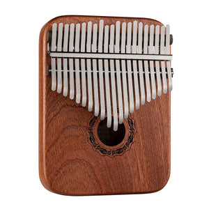 Hluru 21 Key Hollow Kalimba | Gabonese Rosewood | Yellow Sandalwood