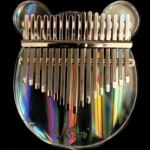 Kimi Clear Kalimba Cute Rainbow Bear Cat Paw Acrylic Thumb Piano