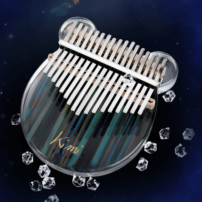 kimi acrylic kalimba rainbow bear