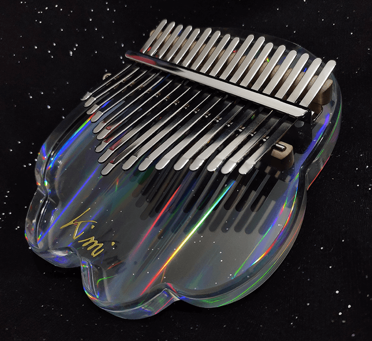 Kimi Clear Kalimba Cute Rainbow Bear Cat Paw Acrylic Thumb Piano