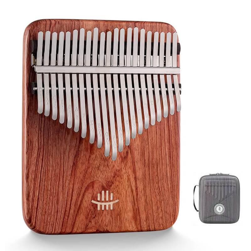 Hluru 21 Keys Board Kalimba | Walnut Zambia Redwood Sandel Wood