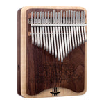 NEW Hluru 21 Key Walnut Kalimba Mbira Instrument | Full-Wood Board C Major