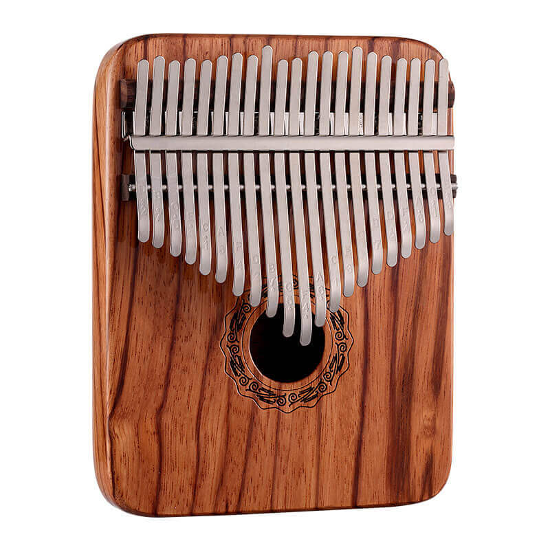 Hluru 21 Key Hollow Kalimba | Gabonese Rosewood | Yellow Sandalwood