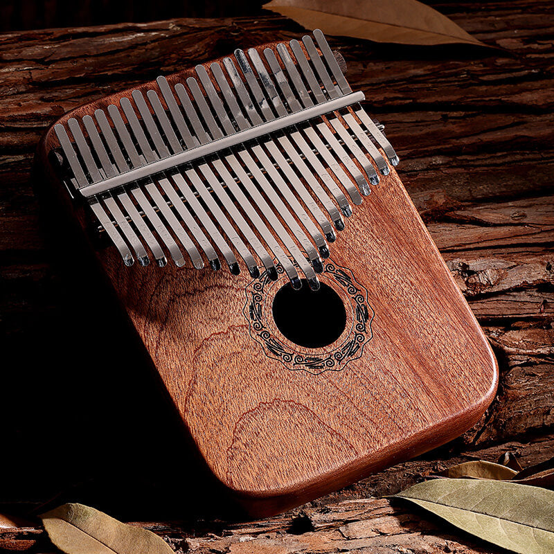 Hluru 21 Key Hollow Kalimba Gabonese Rosewood Yellow Sandalwood