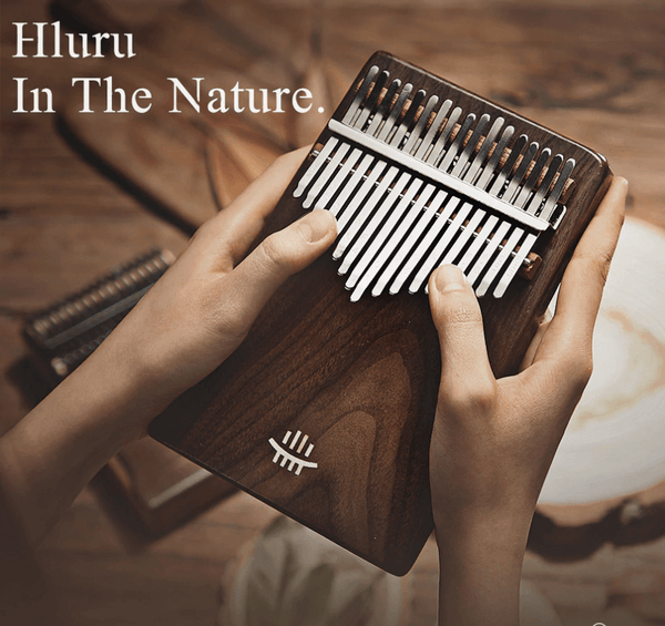 Hluru Kalimba 17 Keys Black Walnut Keyboard Thumb Piano Musical