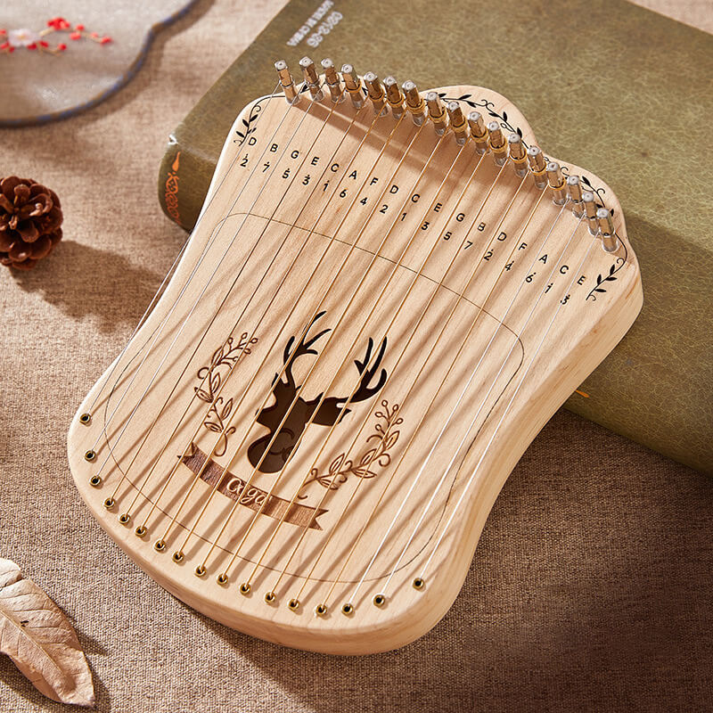 Miniature Lyre Harp Harpika 17 Key | Hollow Reindeer
