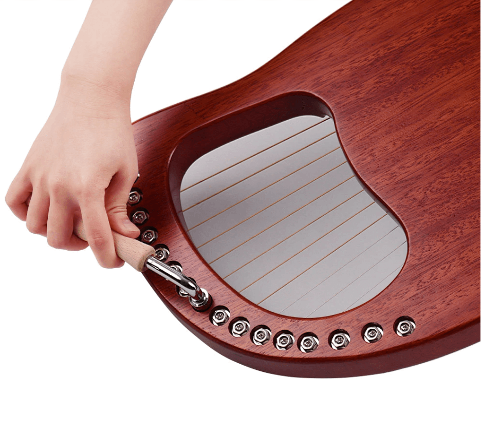 Walter Lyre Harp 16 String | Metal Strings Mahogany Solid Wood Walter Lyre Harp 16 String | Metal Strings Mahogany Solid Wood