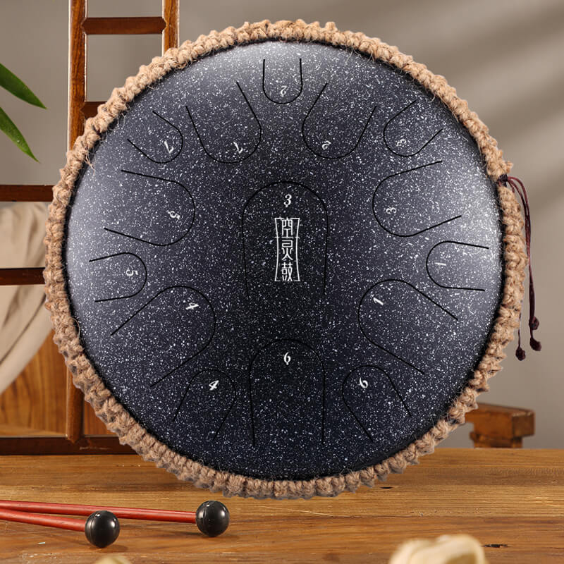 April Yang Tank Drum 15 Note Hluru Titanium Steel Tongue Drum
