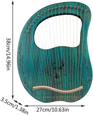 19 Strings Lyre Harp with Carrry Bag