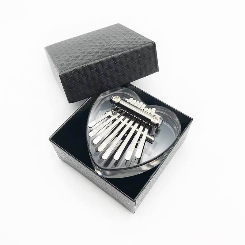 Mini Kalimba 8 Touches En Bois Massif - Piano à Pouce Portable Pour Enfants Et Adultes
