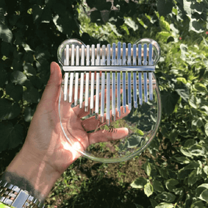 KIMI Clear Thumb Piano with Holder 17 Key