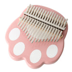 New Arrival! Kimi Pink Okoume Wood Kalimba | Cat Paw Shape