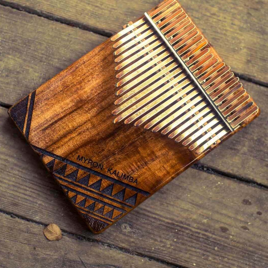 Myron Solid KOA Wood Kalimba 21 Key