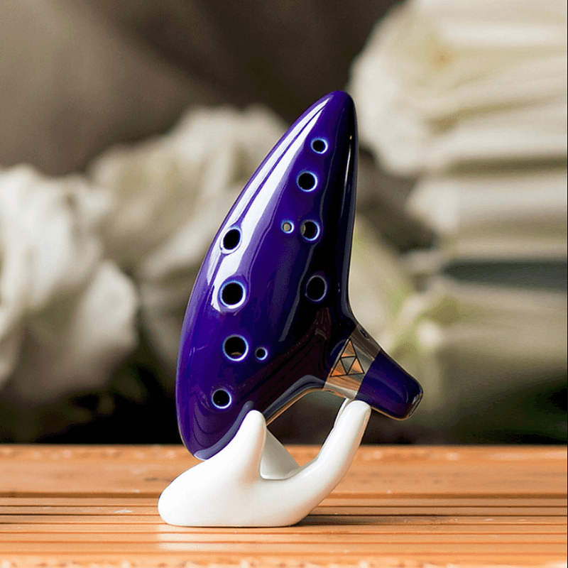 Flute of Time Ceramic Ocarina Blue