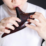 Professional  Ceramic Ocarina | Blue Red Color
